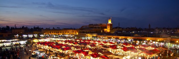 Marrakech et la place Jemaa el-Fna